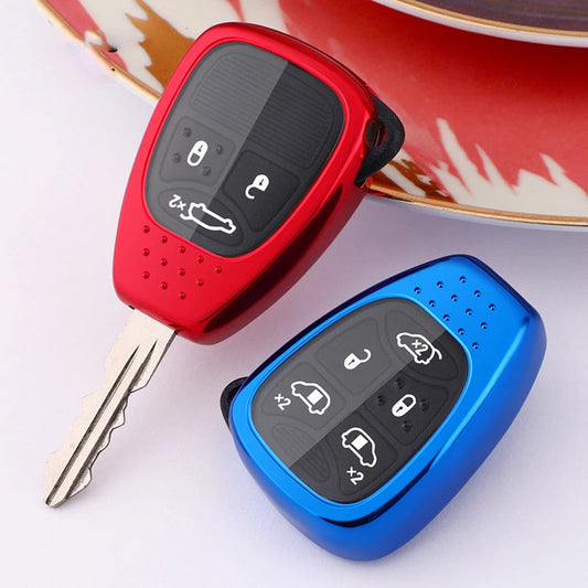 Jeep Dodge Chrysler Soft Rubber Protective Car Key Case