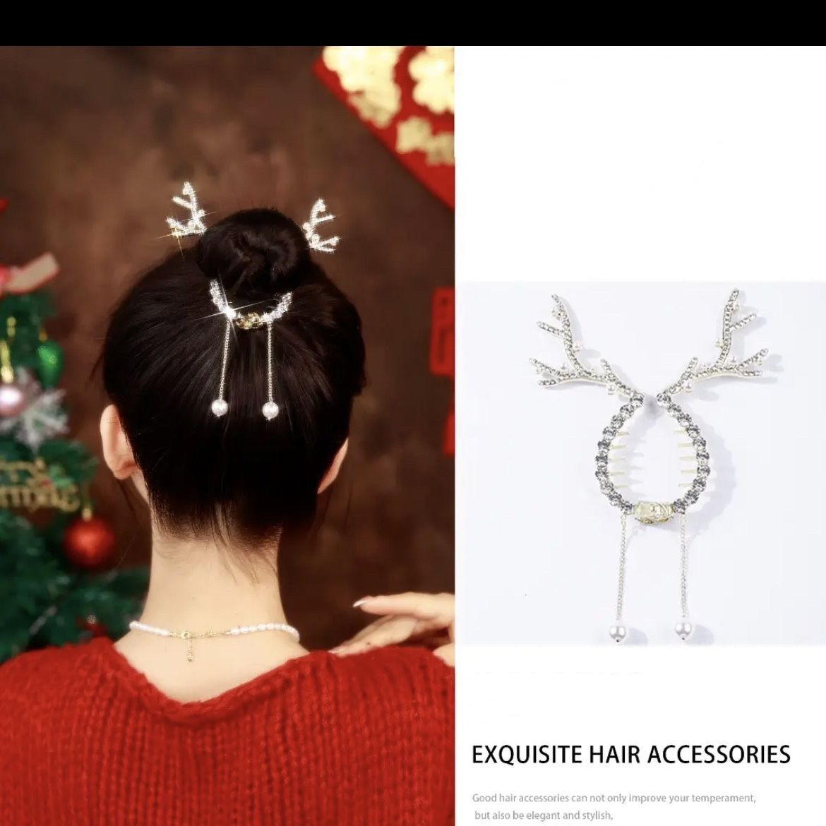 Elk Meatball Hair Clip