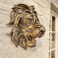 🦁Rare Find - Large Lion Head Wall Mounted Art Sculpture🎁