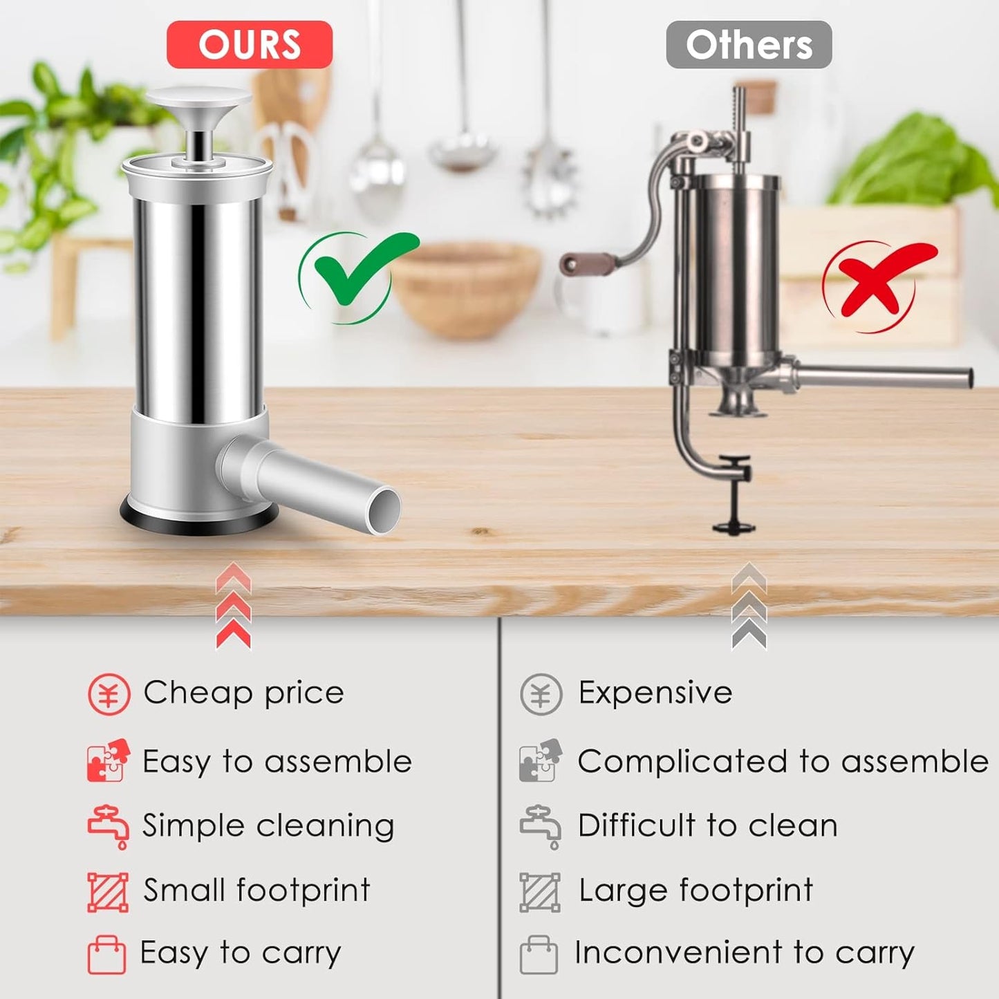 Wurstfüllmaschine/Household sausage stuffing machine