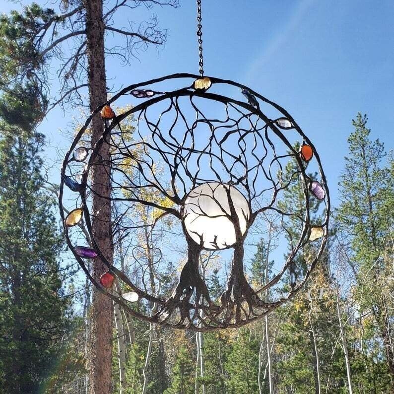 Circle of Life Gartenwandkunst, Moon Hugger/Circle of Life Garden Wall Art