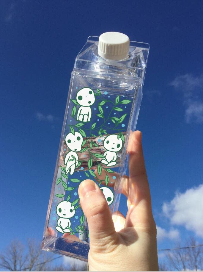 Clear Milk Carton Water Bottle✨