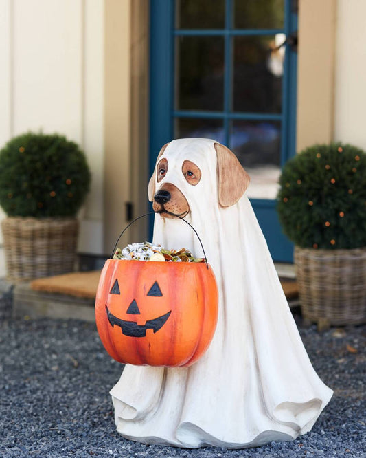 🎁(Early Halloween Sale-50%OFF)🎁OUTDOOR LIFE-SIZE GHOST DOG CANDY BOWL