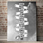 Personalized Canvas Wall Art"Date of birth of children" -Winter