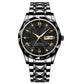 Waterproof Luminous Stainless Steel Two-tone Quartz Men's Watch