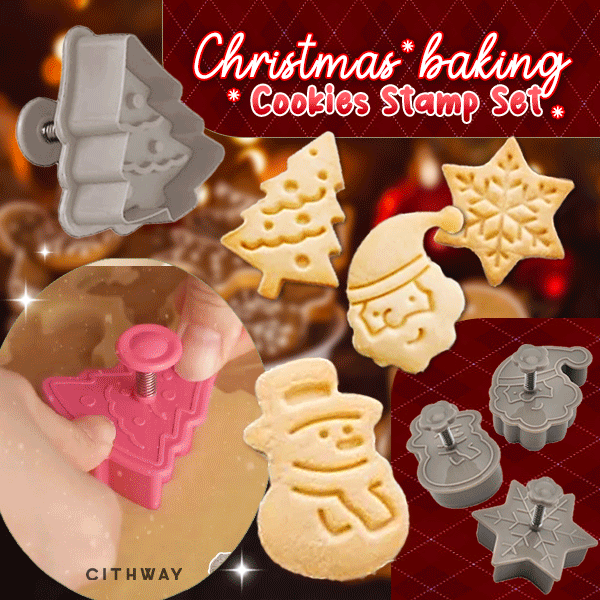Christmas Baking Spring Cookies Stamp Set (4pcs)