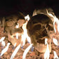 🔥Halloween Cool Human Skull Fire Pit💀