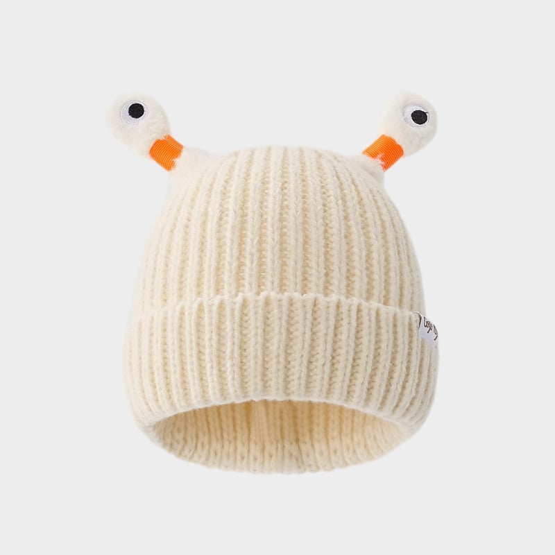 🔥Winter Parent-Child Cute Glowing Little Monster Knit Hat/Cute glowing little monster knitted hat