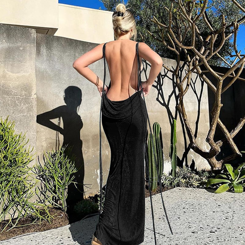 Backless Maxi Dress