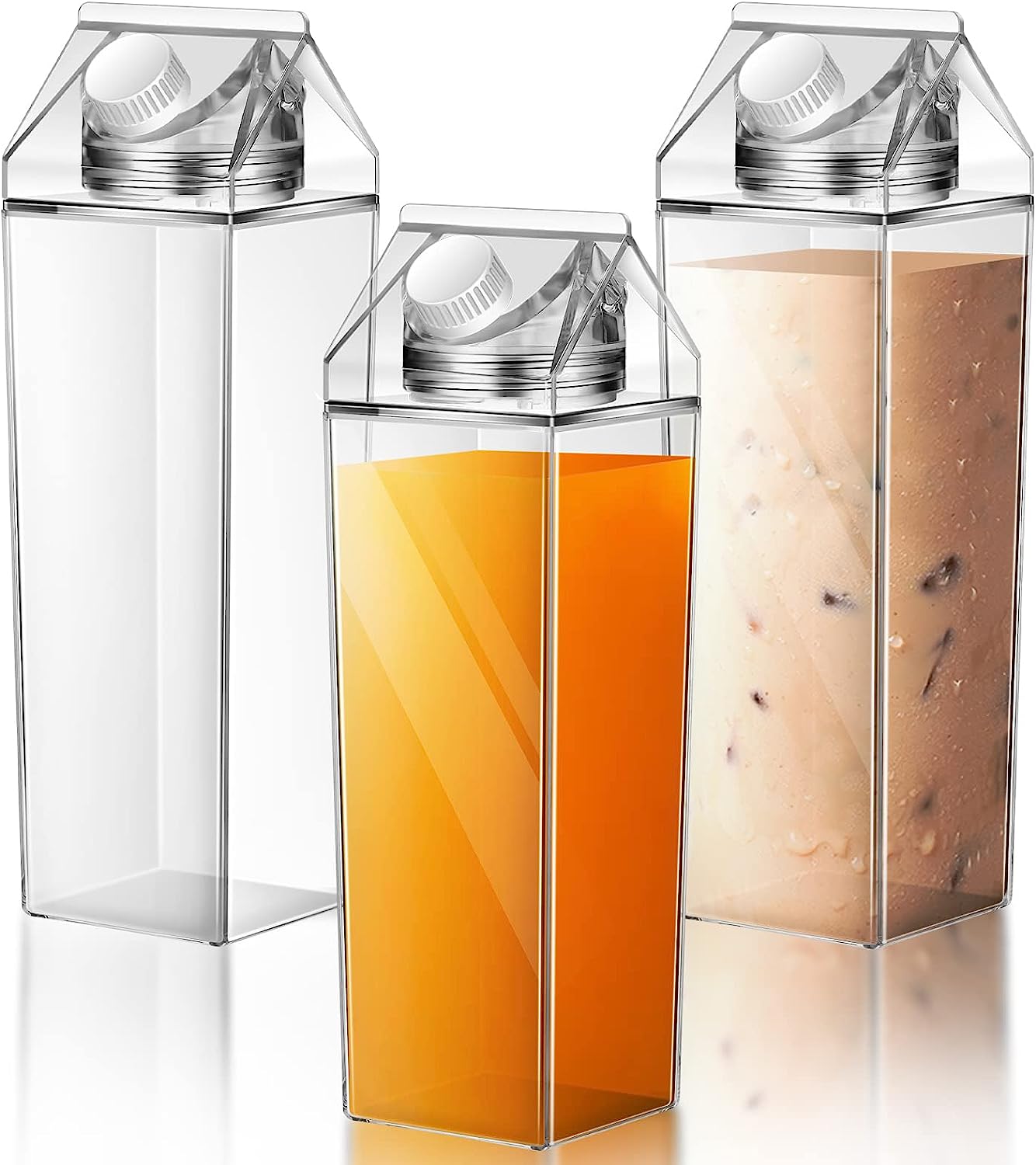 Clear Milk Carton Water Bottle✨