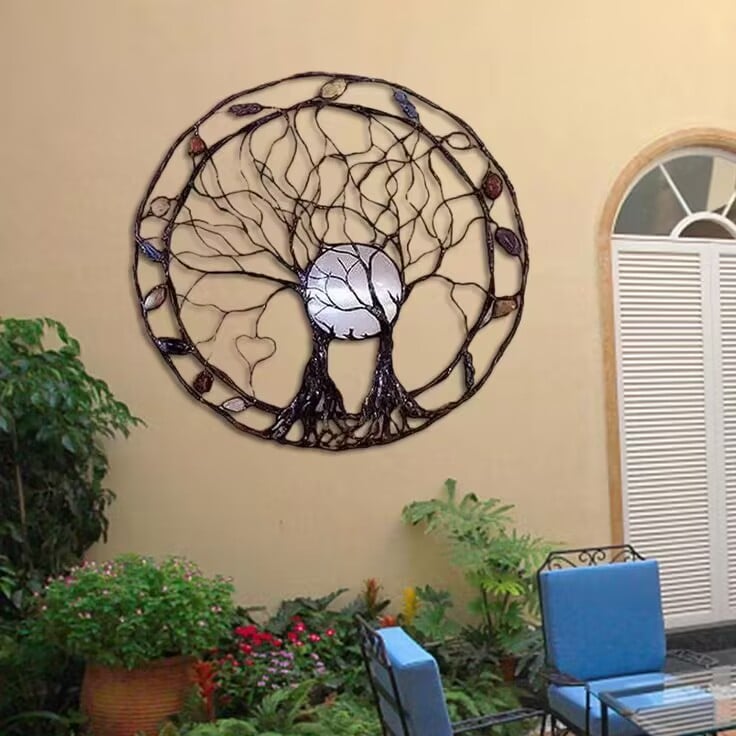 Circle of Life Gartenwandkunst, Moon Hugger/Circle of Life Garden Wall Art