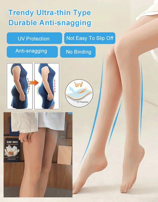 🍀Pearlescent Silk Stockings Sexy Nylon Pantyhose（3pcs)