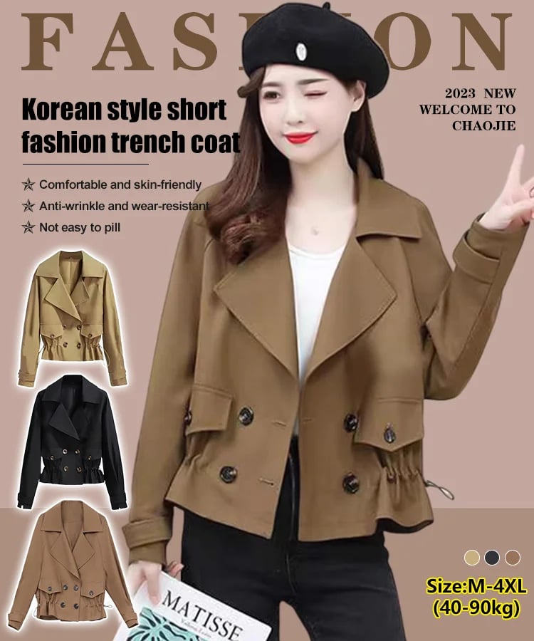 Spring And Autumn Casual Coat Loose Trench Coat