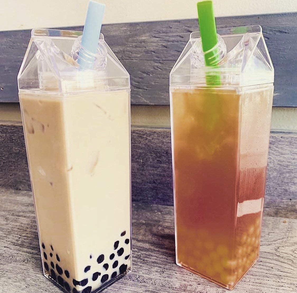 Clear Milk Carton Water Bottle✨