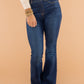 Women's No-Button Stretch Flare Jeans (Buy 2 Free Shipping)