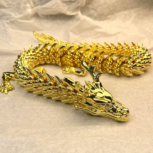🎄Julekampanje🔥Mobil Joint Golden Dragon/Gold Dragon with Movable Joints