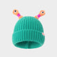 🔥Winter Parent-Child Cute Glowing Little Monster Knit Hat/Cute glowing little monster knitted hat
