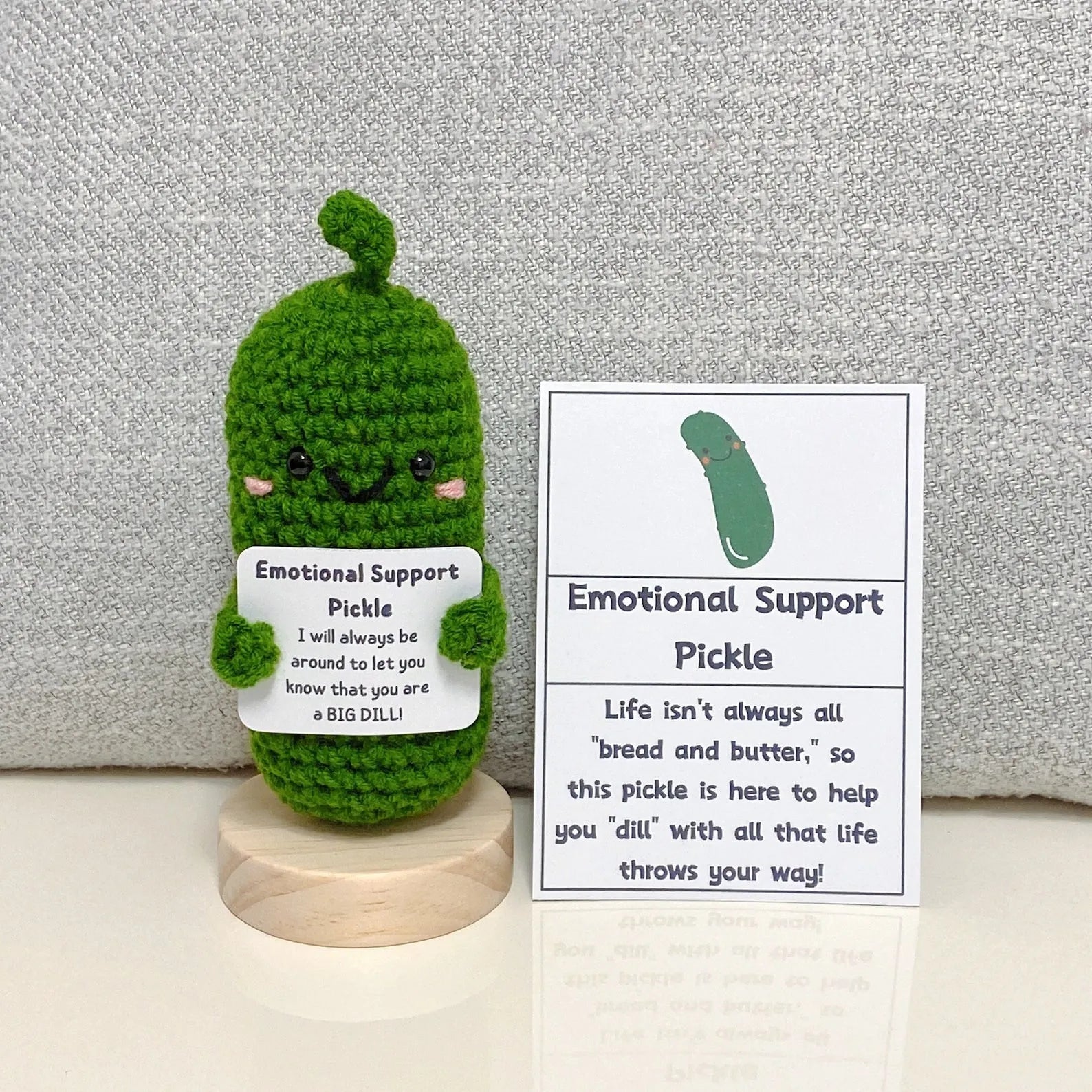 🎁🥒Handmade Emotional Support Pickled Cucumber Gift[Excluding base] – Carkur