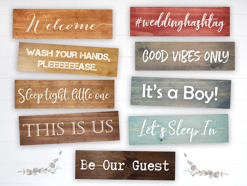 Custom Wood Sign | Custom Text Sign | Personalized Quote | Customized Wooden Signs | Personalized Sign | Farmhouse Sign | Gift for Boyfriend