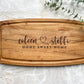 Personalised Engraved Acacia Rustic Wood Serving Board, Cheese Board, Chopping Board Wedding New Home Wooden Anniversary Gift ANY WORDING