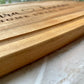 Personalised Engraved Acacia Rustic Wood Serving Board, Cheese Board, Chopping Board Wedding New Home Wooden Anniversary Gift ANY WORDING