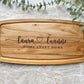 Personalised Engraved Acacia Rustic Wood Serving Board, Cheese Board, Chopping Board Wedding New Home Wooden Anniversary Gift ANY WORDING