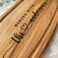 Personalised Engraved Acacia Rustic Wood Serving Board, Cheese Board, Chopping Board Wedding New Home Wooden Anniversary Gift ANY WORDING