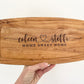 Personalised Engraved Acacia Rustic Wood Serving Board, Cheese Board, Chopping Board Wedding New Home Wooden Anniversary Gift ANY WORDING