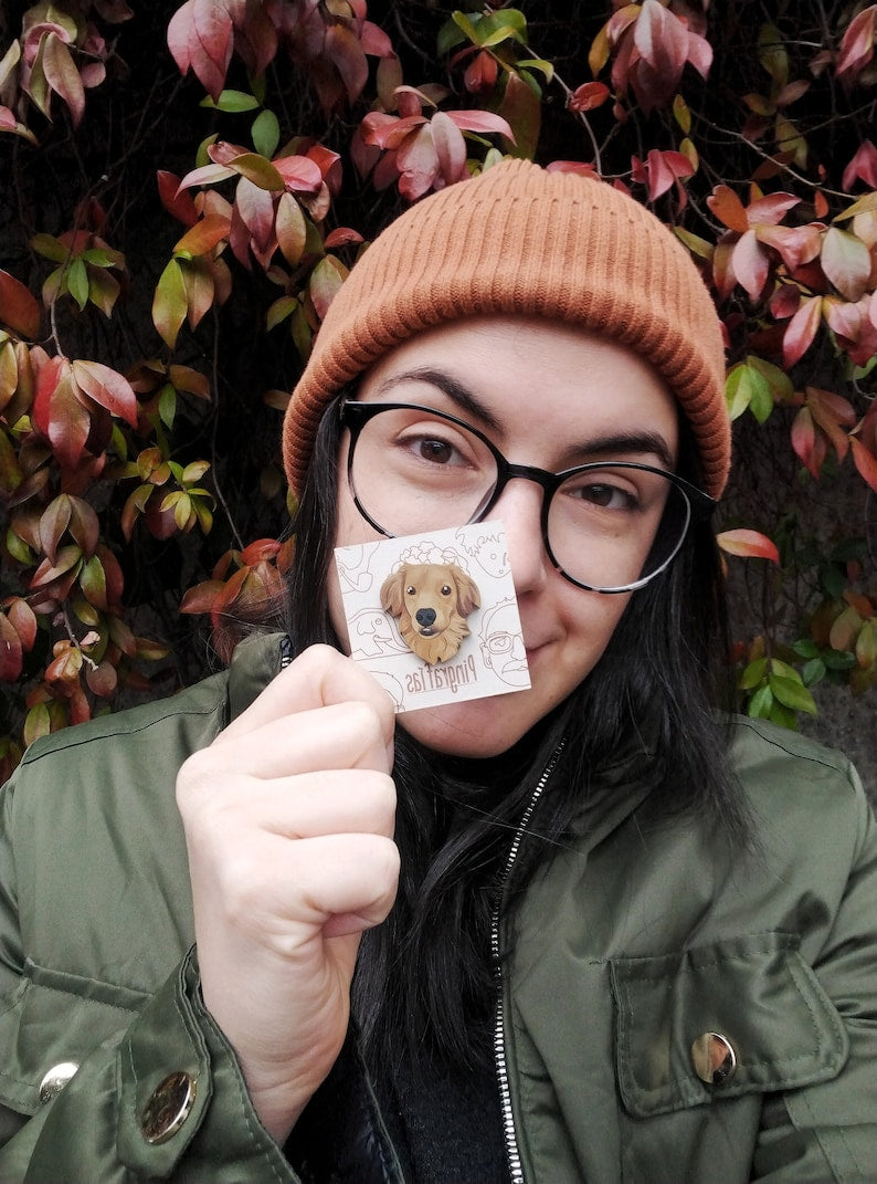 Personalized pet pin,realistic cat paintings,personalized pet accessories,cat pin,realistic handmade pet portrait,hand painted wooden brooch