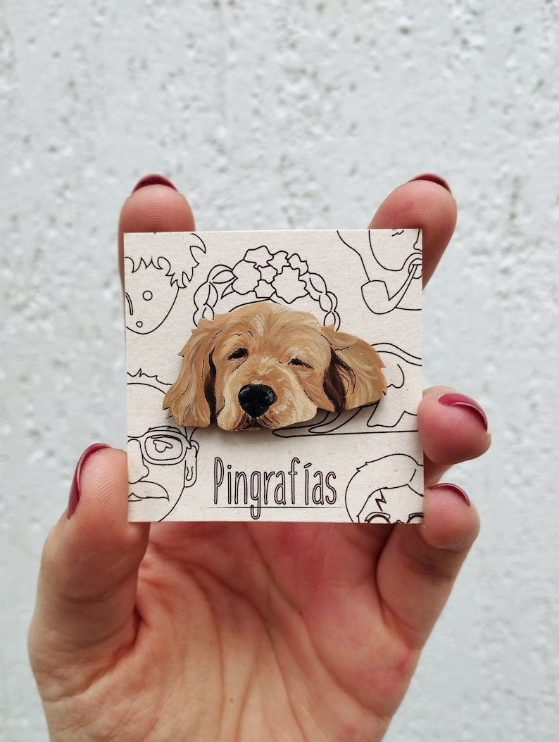 Personalized pet pin,realistic cat paintings,personalized pet accessories,cat pin,realistic handmade pet portrait,hand painted wooden brooch