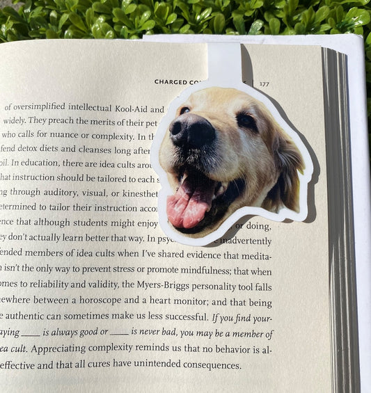 Personalized Bookmark | Custom Bookmark | Custom Pet Photo Gift | Dog Mom Present | Personalized Dog Magnetic Bookmark