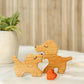 Wooden Dog Family Puzzle, Wooden Name Puzzle, Dog Mom, Animal Family Gift, Animal Figures, Dog Toys, Anniversary Gift