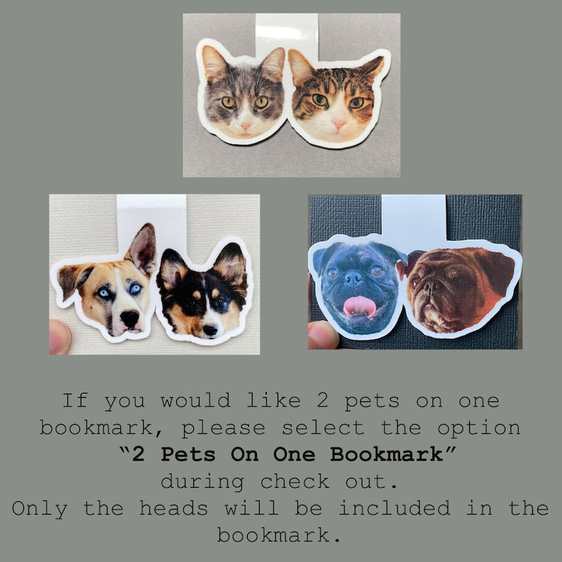 Personalized Bookmark | Custom Bookmark | Custom Pet Photo Gift | Dog Mom Present | Personalized Dog Magnetic Bookmark