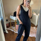 High Roller Denim Jumpsuit With Pockets