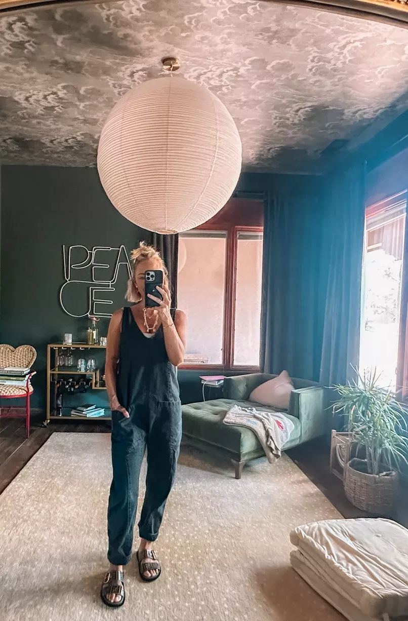 High Roller Denim Jumpsuit With Pockets