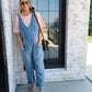 High Roller Denim Jumpsuit With Pockets