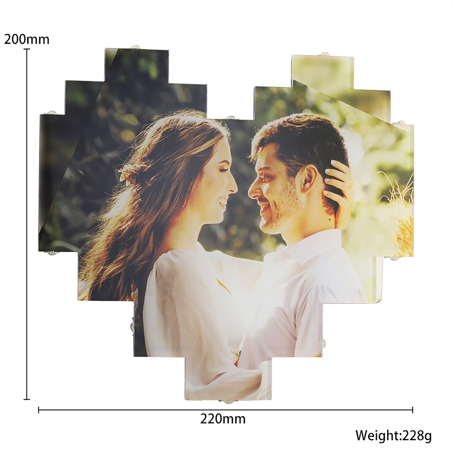 Custom Heart Shape Photo Collage Lamp💞