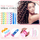 Spiral Curling No Heat Curling Iron With Hair Hook (24 Pcs)