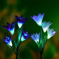 Spring Artificial Lily Solar Garden Stake Lights