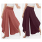 High Waist Ruffled Wide Leg Quick Dry Dance Pants