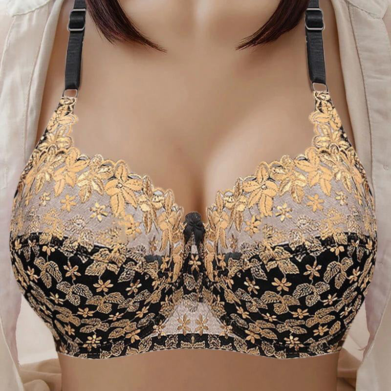 Bestes Geschenk für Sie – neuer bequemer, weicher, atmungsaktiver Damen-BH ohne Bügel in Übergröße/sexy lace bra