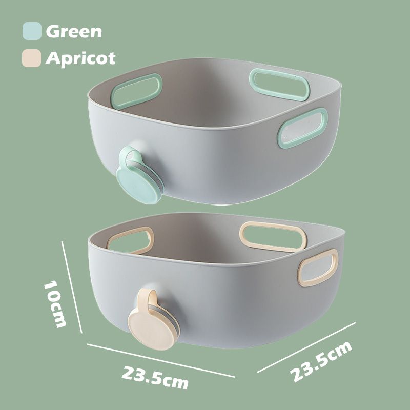 Kurv for vasking og drenering av grønnsaker med sidelokk/Basket for washing and draining vegetables with side lid