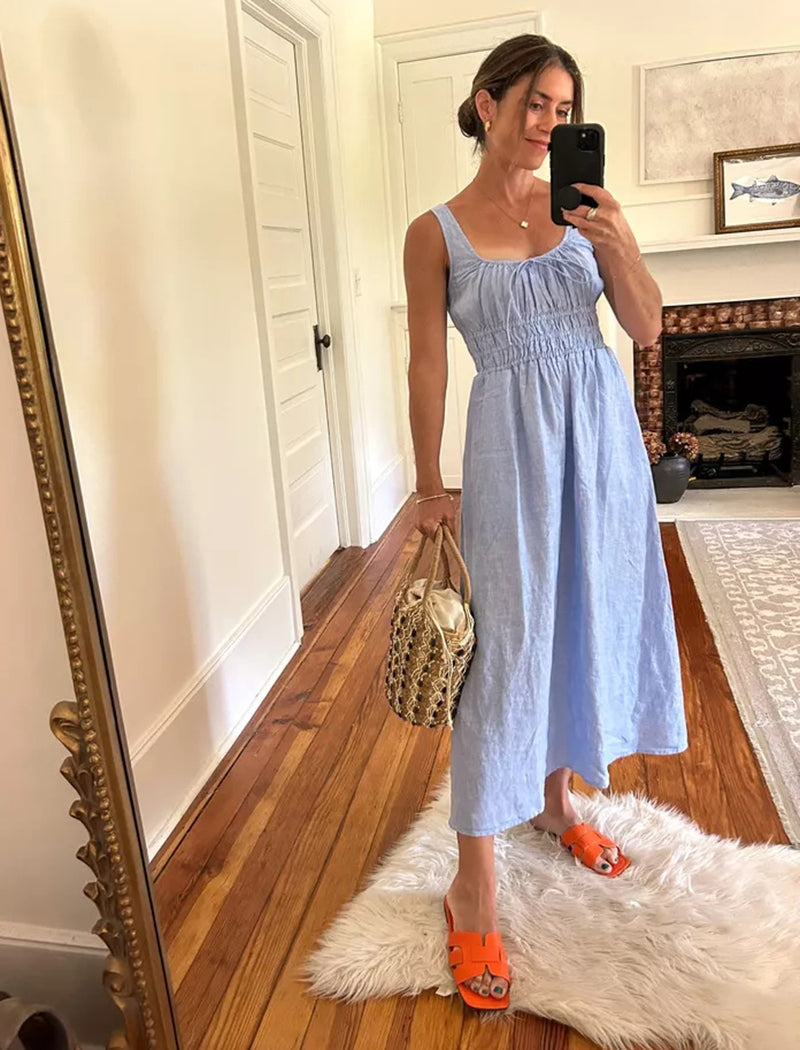 🔥2023 New Smocked Linen Dress